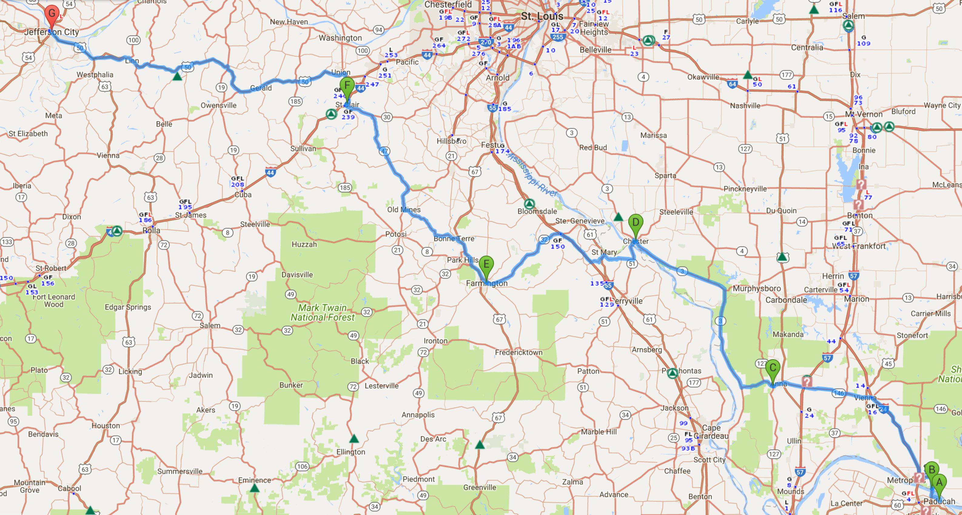 0822 Paducah to Jeff City 300