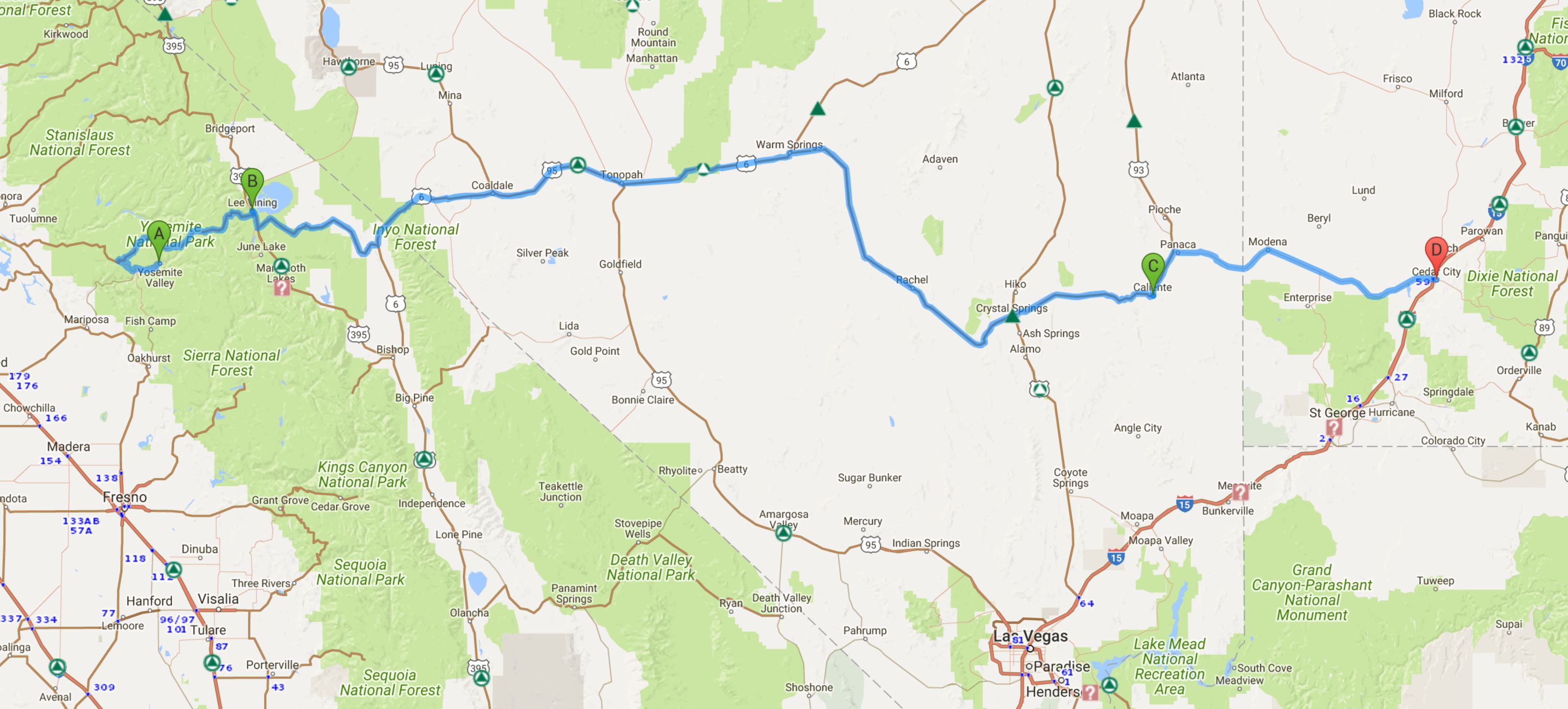 0902 Yosemite to Cedar City 495