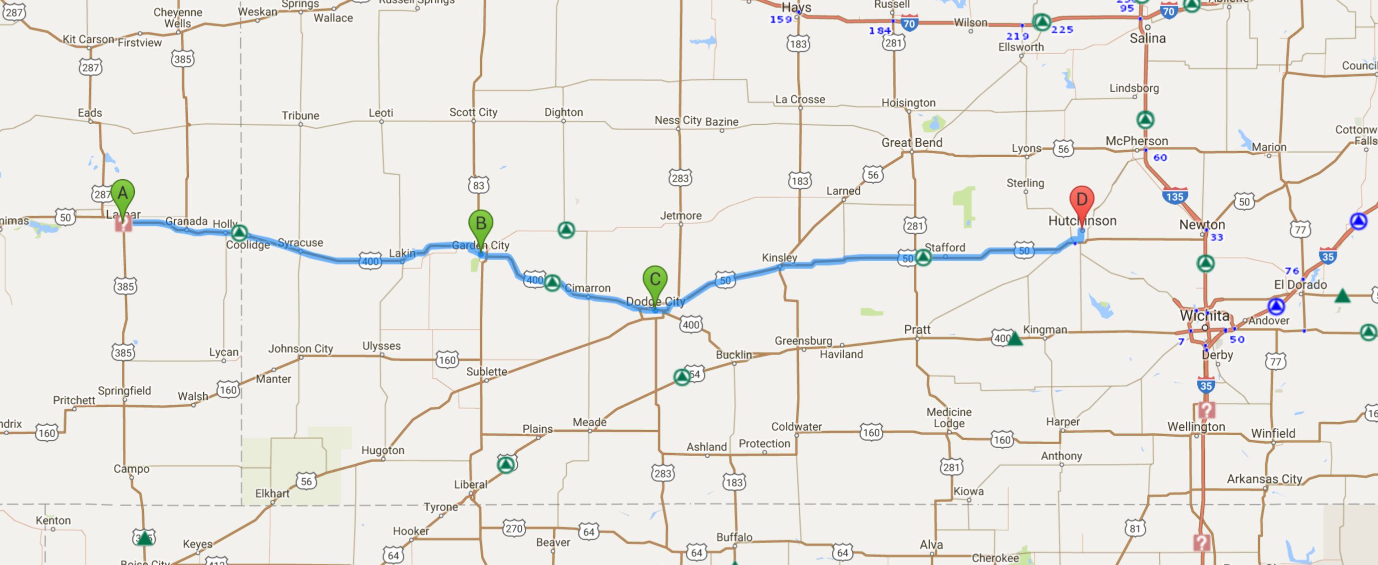 0905 Lamar to Hutchinson route 275